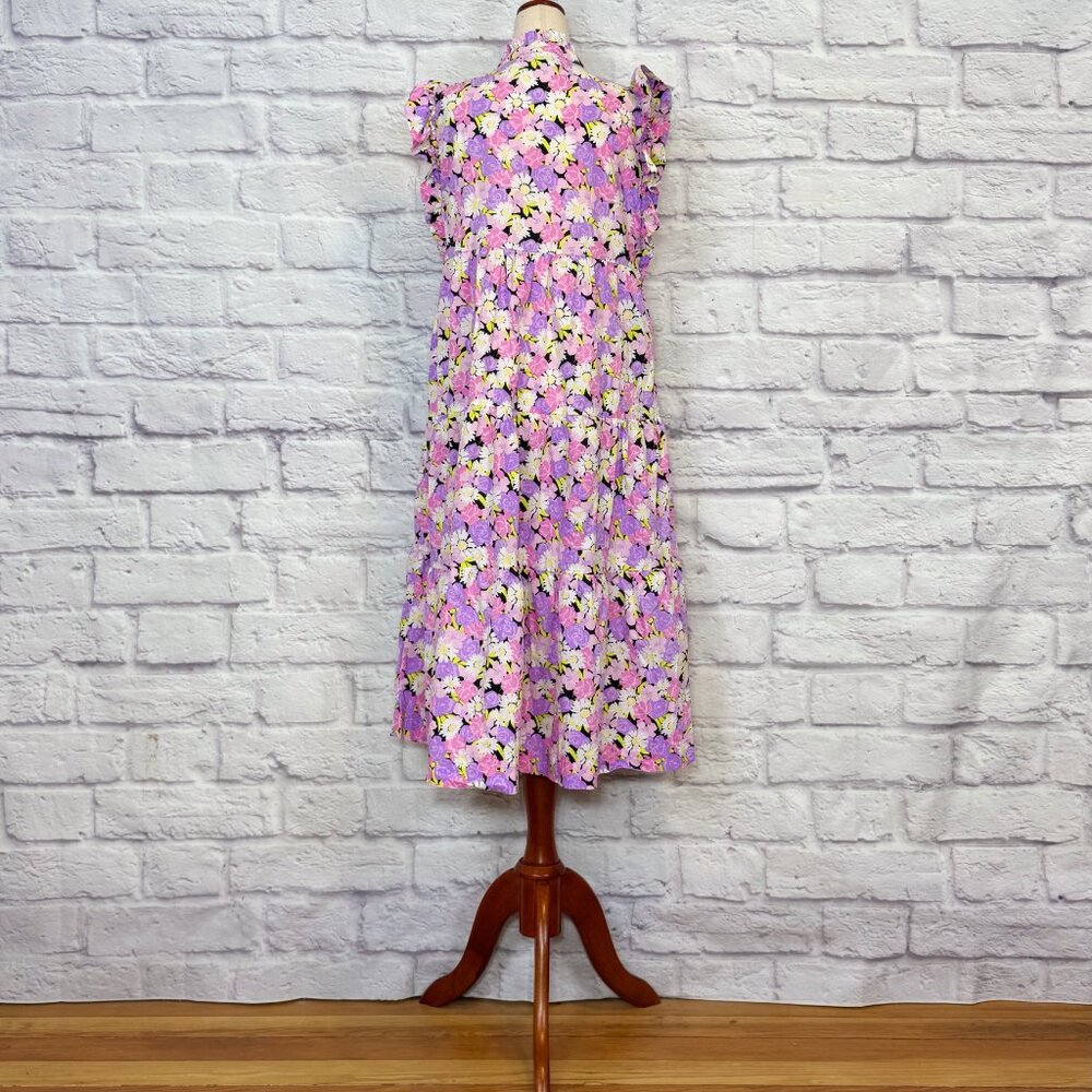 Anthropologie Cras Myra Floral Tiered Midi Dress - Picture 3 of 7